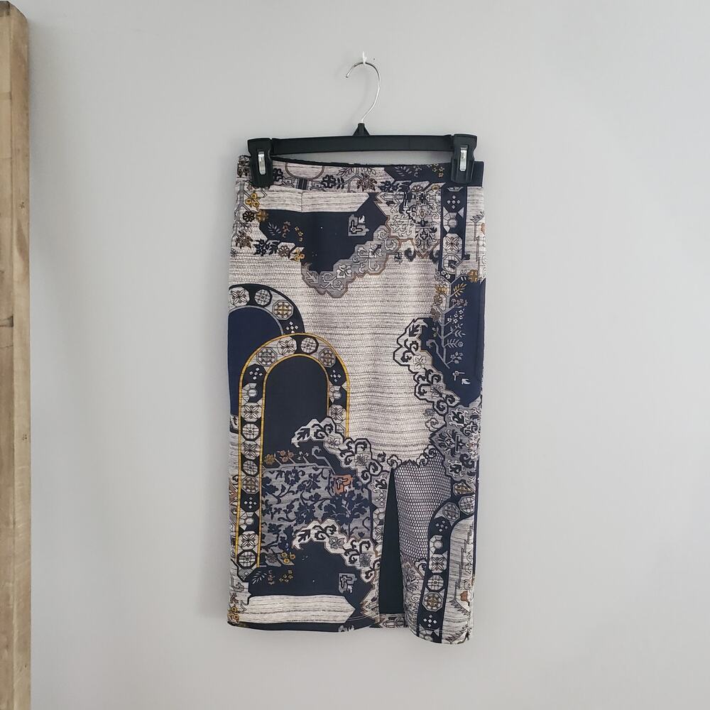Anthropologie HD In Paris Pull-Up Pencil Straight Skirt Size XS